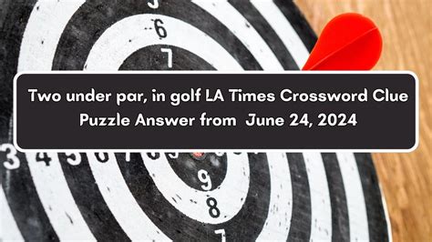 two under par crossword